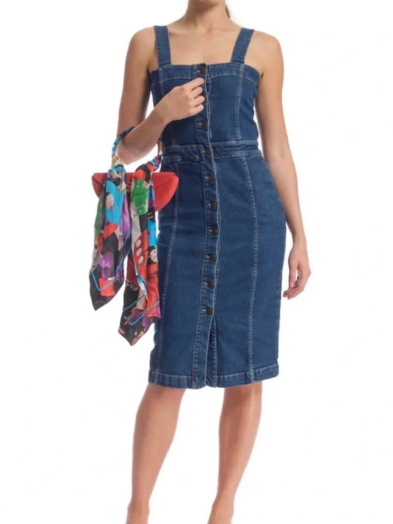 Maje | Rella Button-Up Denim Dress